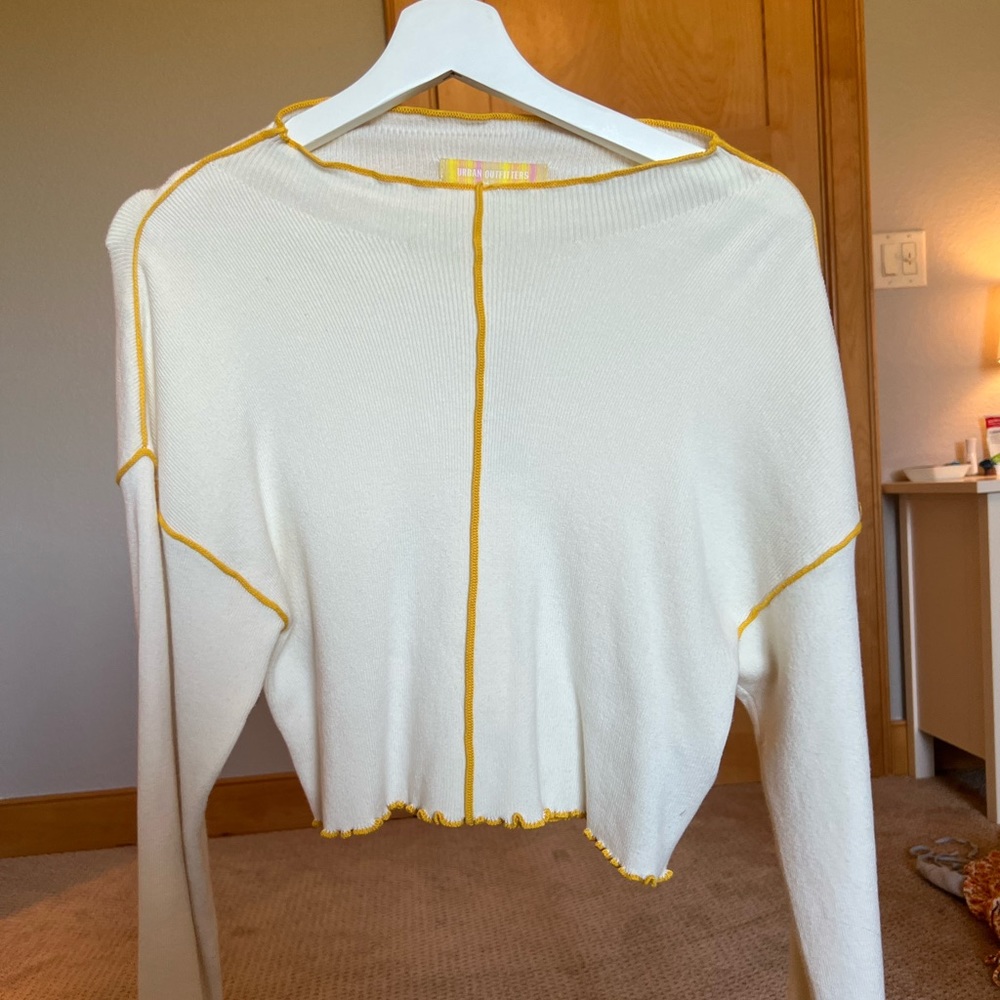 Urban Outfitters Long Sleeve Sweater/Tee Ruffled